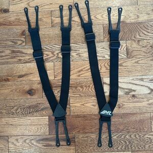 Black Adjustable Hockey Suspenders
